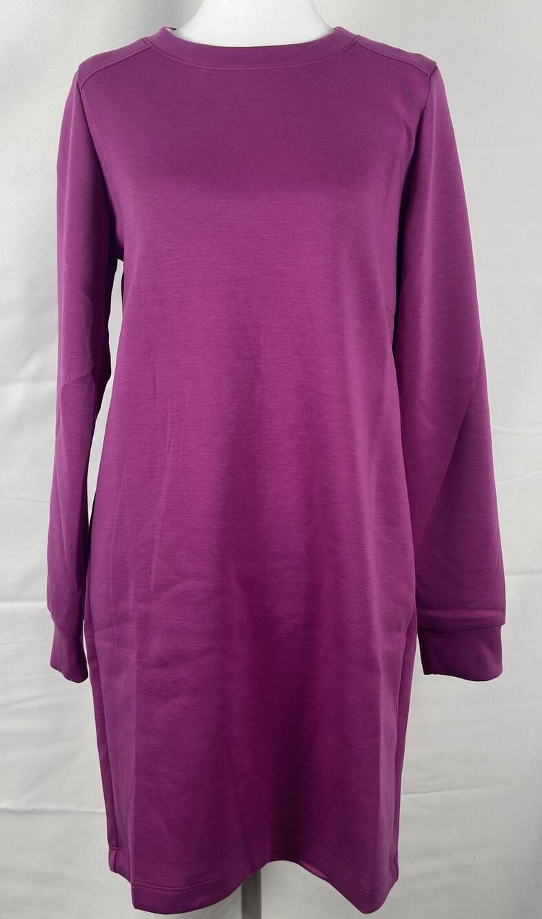 Dear Scarlett NWT Wrinkle‑Free Sweater Dress – Magenta – Size Medium Fall Dress
